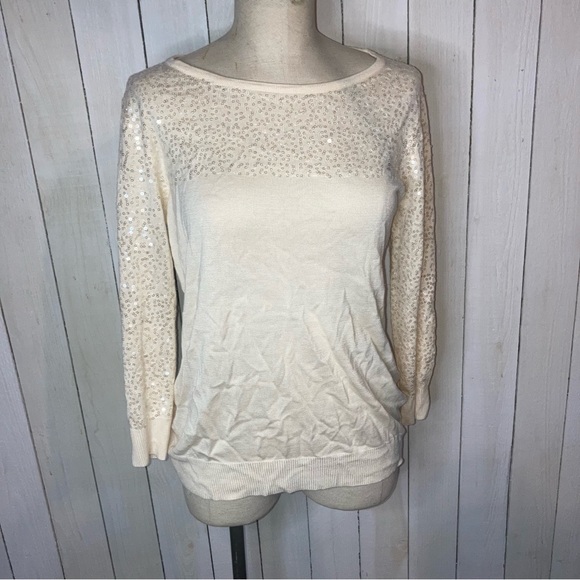 Cupio sequin long sleeve top size L - Picture 1 of 5